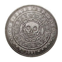 HB(258)US Hobo Nickel Morgan Dollar Silver Plated Copy Coin - £8.00 GBP