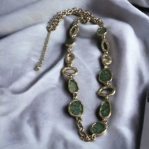 Vintage Gold Tone Abalone neclace, 70&#39;s, - £23.77 GBP