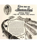 American Flyer Electric Train Set 1933 Advertisement Mechanical Toys DWFF13 - £29.48 GBP