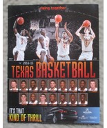 2014-2015 TEXAS LONGHORNS Basketball Poster/Schedule MYLES TURNER, PRINC... - $12.29 CAD