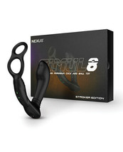 Nexus Stimul8 Dual Anal &amp; Perineum Cock &amp; Ball Black - £51.56 GBP