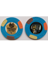 Lot of 2 WestGate Resort &amp; Casino in Las Vegas, NV $1 Casino Chips - $148.18 MXN