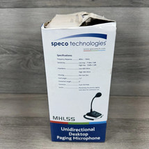 Speco Technologies MHL-5S Unidirectional Desk-Top Paging Microphone - $1,363.87 MXN