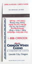 Chinook Winds Casino - Lincoln City, Oregon 30 Strike Matchbook Cover Ma... - $1.75
