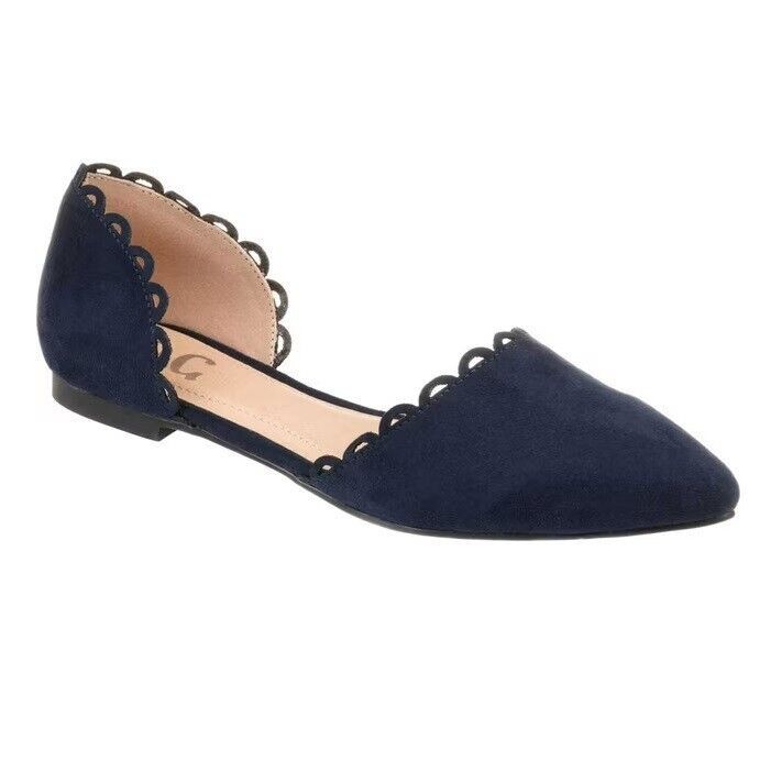 Journee Collection Womens 9 Navy Blue Jezlin Ballet Flat Shoe NIB XT1 - $16.46