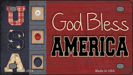 God Bless America Quilt Novelty Mini Metal License Plate Tag - £12.01 GBP