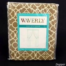 Waverly Lovely Lattice Natural Panel Tieback Fits Up To 2 1/2" Rod  52x84" - $27.55