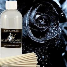Black Rose &amp; Oud Scented Diffuser Fragrance Oil Refill FREE Reeds - £10.22 GBP+