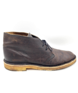 CLARKS Desert Chukka Boots Mens Size 10.5 M Bushacre Pebbled Brown Leather 21621 - $24.70