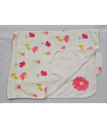 Vintage Gymboree blanket floral palette pink flowers reversible 2003 lovey - $59.39