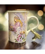 Angel Star Mug Porcelain Coffee Tea Flowers Butterflies Cup 2013 Designe... - £10.90 GBP