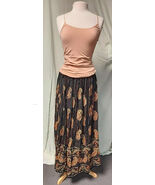 Black Drops  Long Skirt  Hippie Skirt  Broom Skirt  - $365.38 MXN