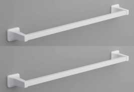 Towel Bar 24&quot; Die-Cast Zinc, Satin, White - OakBrook 297-020607OB (2-Pack) - $40.58