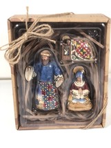 Jim Shore Core Wood Creek Holy Family Decorative Set Baby Jesus Mary and Jose... - £28.30 GBP