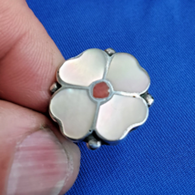 Signed Vintage tribal Zuni Desert Rose Sterling Silver 925 Native Ring Size 7.5 - $470.25