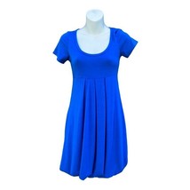 Romeo &amp; Juliet Couture Womens Skater Dress Blue Short Sleeve Scoop Neck S New - £15.56 GBP