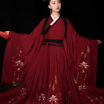 Fiery Suzaku Hanfu | Embroidered Gown Prom - £227.77 GBP