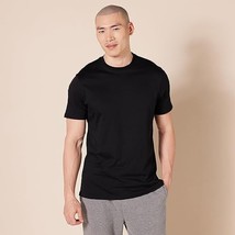 Amazon Essentials Men&#39;s Black Short Sleeve Crewneck T-Shirt - Size: L - £5.31 GBP