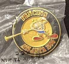Olympic 1996 Atlanta Pin USA United States Fencing USFA Original Package VTG NEW - £15.61 GBP