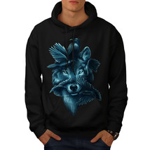 Wellcoda Wolf Spirit Ghost Animal Mens Hoodie,  Casual Hooded Sweatshirt - £25.79 GBP+