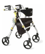 Medline Premium Empower Rollator Walker Adjustable Seat Large 8&quot; Wheels ... - $2,301.25 MXN