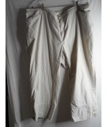 Beige cotton capri pants Sz 24W CJ Banks casual - $9.20