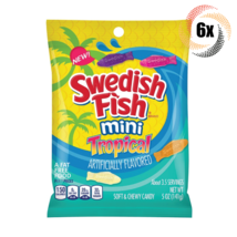 6x Bags Swedish Fish Mini Tropical Flavored Soft & Chewy Gummy Candy | 5oz - $22.40