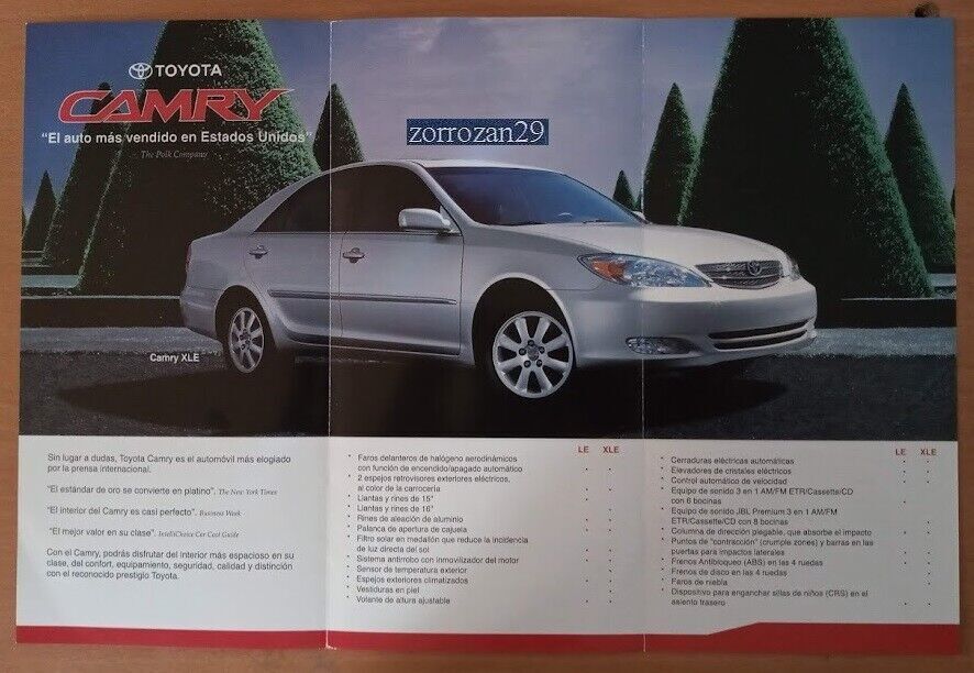 2005 TOYOTA CAMRY VINTAGE CARPETA DE FOLLETO A COLOR - MÉXICO - ¡BONITO... - $7.48