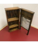 Dubl Handi Upcylced Washboard/Wall Cabinet Bathroom Laundry Spice Rack R... - $50.00
