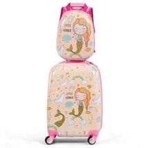 2PC Kids Luggage Set Rolling Suitcase &amp; Backpack-Pink - Color: Pink - $92.55