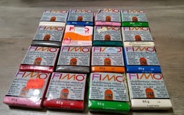 Fimo Polymer Clay 15 Assorted Packs 65g 2.29 Oz New Art Sculpting Supplies - $60.44
