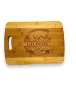Bamboo - Split Letter Monogram PERSONALIZED Cutting Board with you Lette... - £23.46 GBP