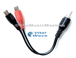 Car Home Audio RCA &quot;Y&quot; Cable Adapter Splitter 1 Male to 2 Female Jacks V... - £4.93 GBP