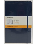 Moleskine Classic Ruled Large Notebook, Soft Cover, Blue, 5 x 8.25 in - £19.75 GBP