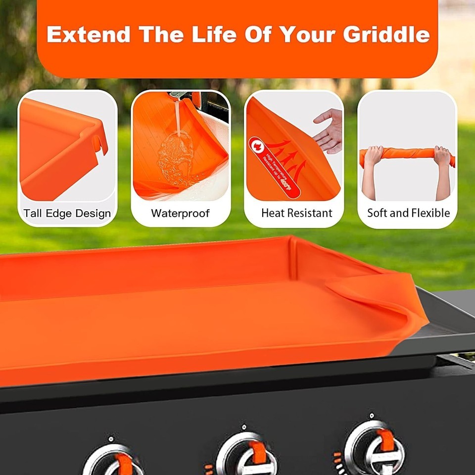28 Inch Premium Silicone Griddle Cover - Full Edge Design to Extend Griddle Life Item image 7