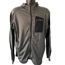 YETI Cycles Smuggler Hoodie Mens XXL Tech Fleece Zip Jacket Gray Golden ... - $74.22