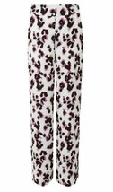 Women EX M&amp;S Ivory Mix Pattern Print 7/8th high Rise wide leg Trousers Size 18 R - £20.37 GBP