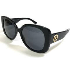 Versace Sunglasses MOD.4387 GB1/87 Polished Black Gold Medusa Logos 56-19-140 - £128.20 GBP