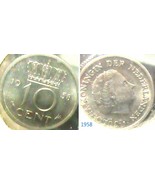 Holland Ten Cent 1958 - £1.96 GBP