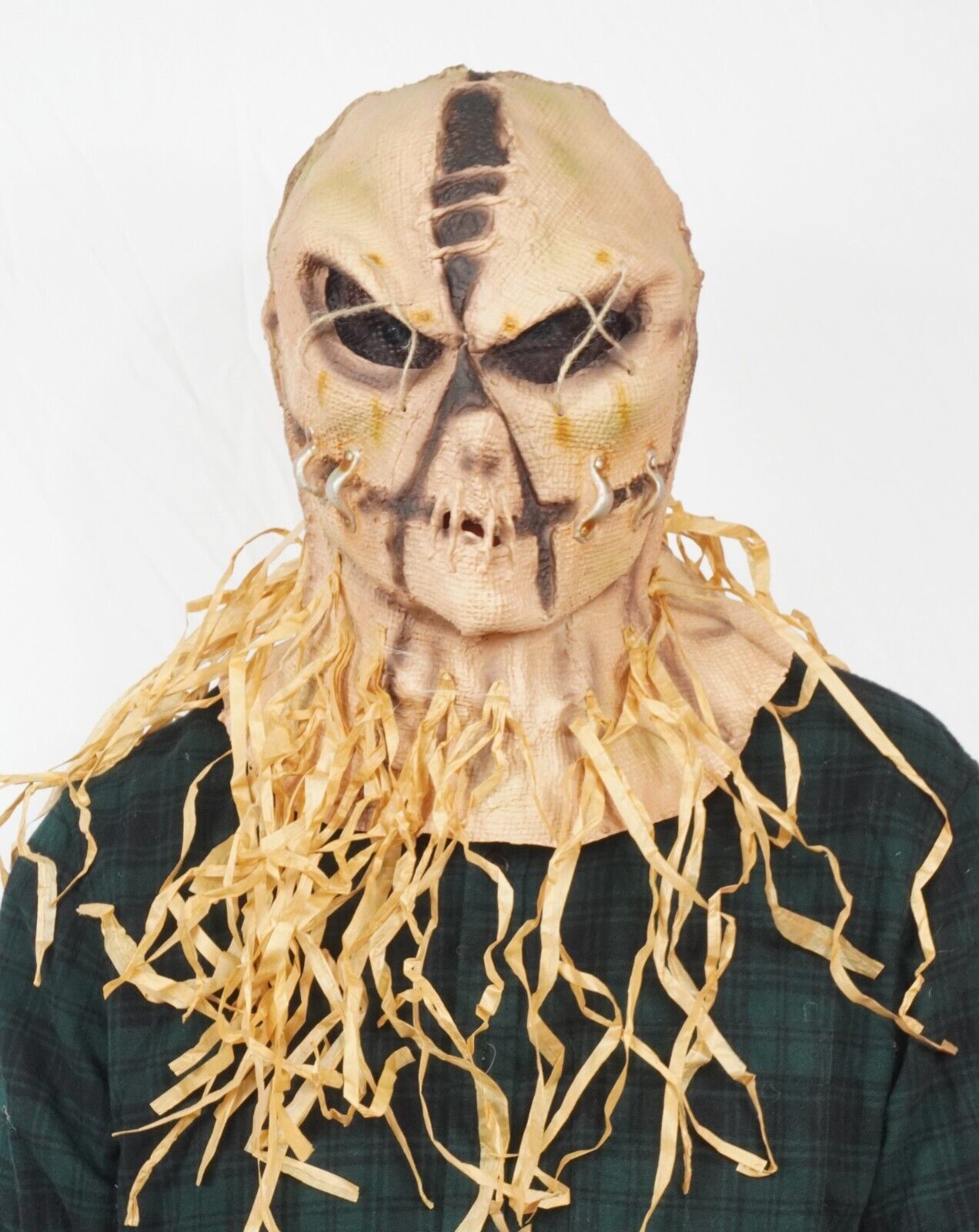 Evil Scarecrow Scary Halloween Costume Mask Latex  Scare crow Mask - $24.99