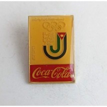 Vintage Coca-Cola Jordan Olympic Lapel Hat Pin - £9.58 GBP