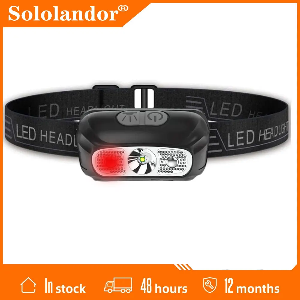  XPE LED Mini Headlamp red white Headlight USB Rechargeable Head Torch Flashligh - $28.82