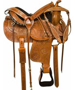 New Western Leather Comfy Barrel Racing Horse Saddle Size: 10&quot;-18&quot; Free ... - $6,417.00 MXN+