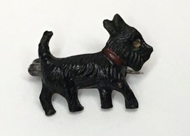 Black Scottish Terrier Pin Vintage Marked Japan Missing Eye Dog Puppy - $16.00