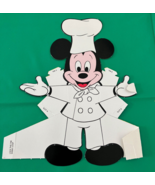 Walt Disney cardboard paper stand up chef Mickey Mouse - $24.70