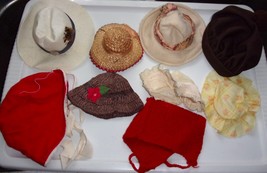 Vintage 9 Assorted Baby Doll Hats - $12.30 CAD