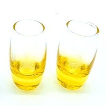 Carnival Cruise Yellow Ombre Shot Glasses Set Of 2  Collectible Drinkwar... - $222.99 MXN