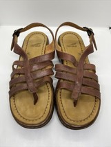 Dansko Sandals Strappy Brown Leather Comfort 7.5” US Portugal Size 38EU ... - £21.04 GBP