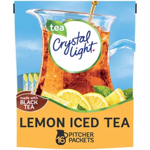 Crystal Light Lemon Iced Tea Naturally Flavored Powdered Drink Mix (16 Ct.) - £21.56 GBP