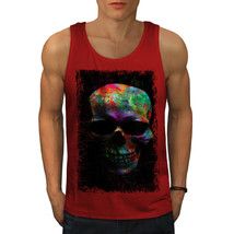 Wellcoda Paint Skull Mask Art Mens Tank Top, Scary Active Sports Shirt - £14.63 GBP+